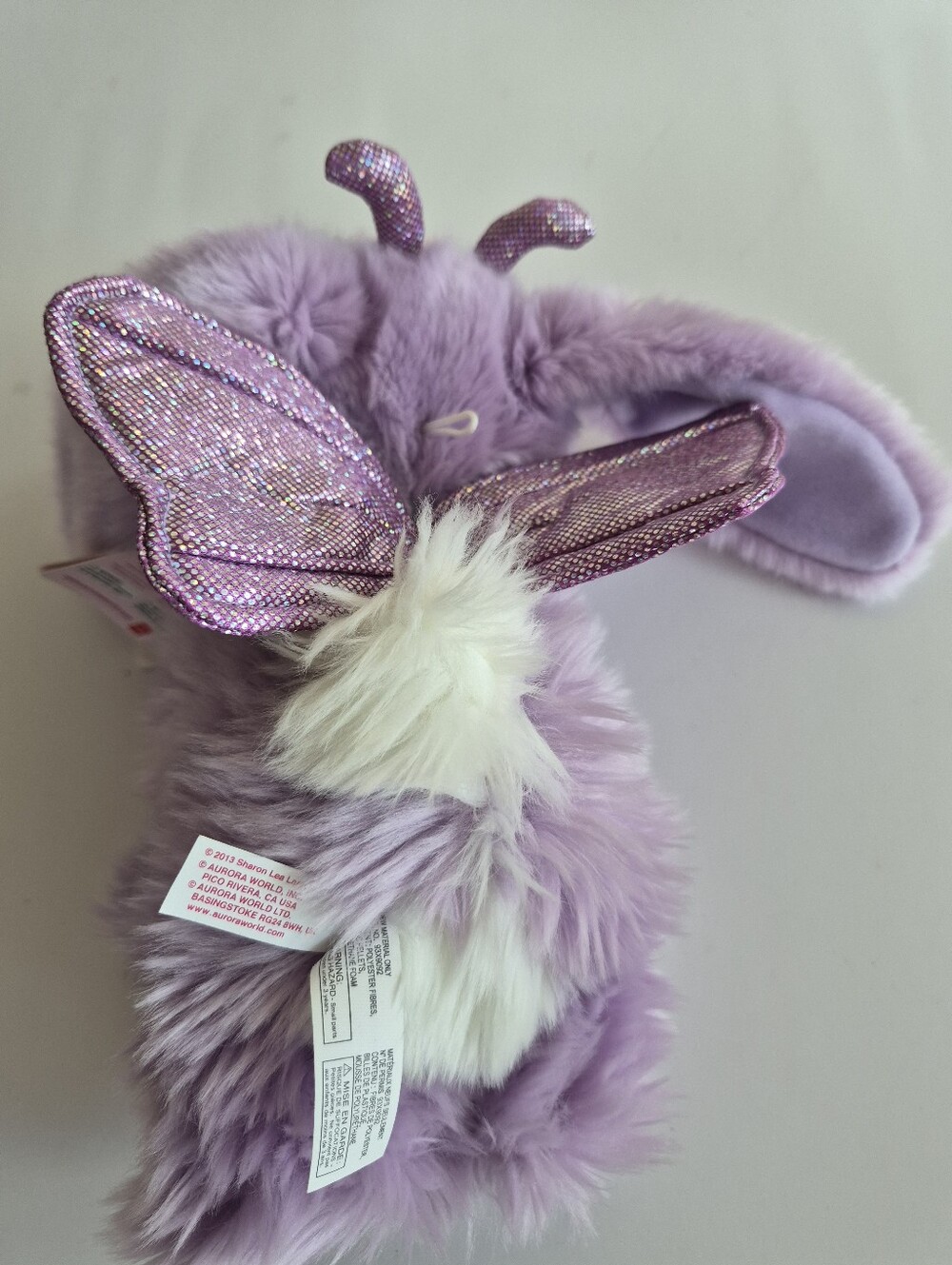 Aurora Bunny Pilliars Purple Plush Bunny Small Pet Toy New NWT - Picture 4 of 6